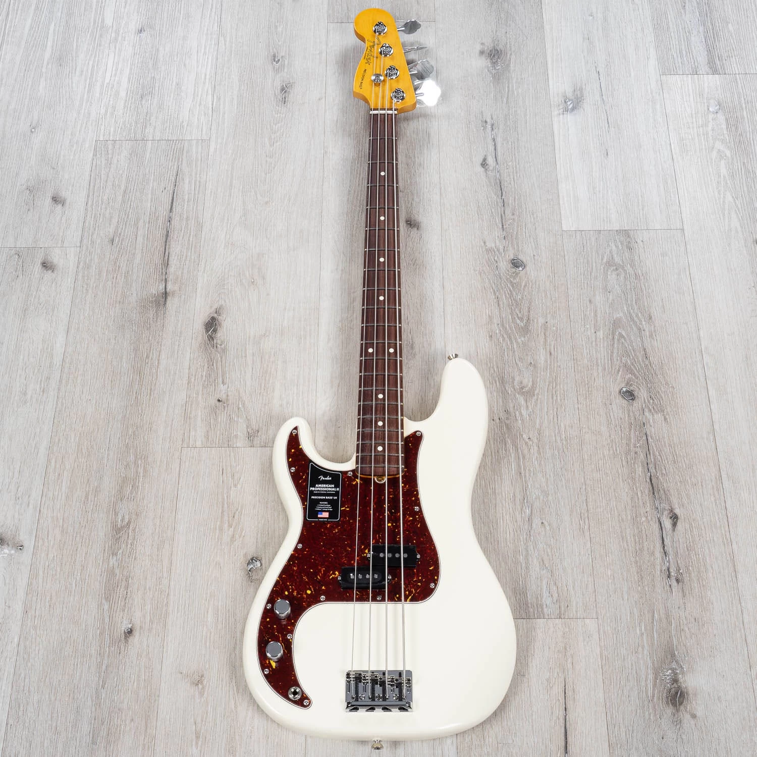 Fender American Professional II Precision Bass Left-Hand, Rosewood Fingerboard, Olympic White 5 Fender American Professional II Precision Bass Left-Hand, Rosewood Fingerboard, Olympic White - Image 3