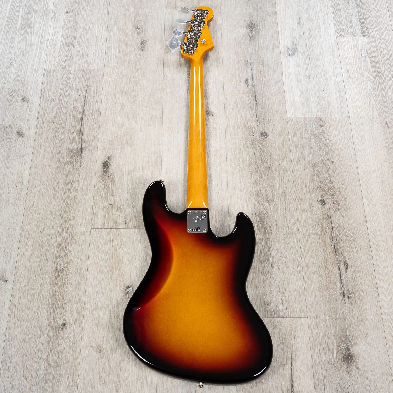 Fender American Vintage II 1966 Left-Hand Jazz Bass, Rosewood Fretboard, 3-Color Sunburst 9 Fender American Vintage II 1966 Left-Hand Jazz Bass, Rosewood Fretboard, 3-Color Sunburst - Image 7