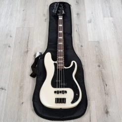 Fender Duff McKagan Deluxe Precision Bass, Rosewood Fretboard, White Pearl -Musical Instrument Store 20230302 dsc03204