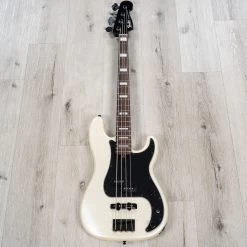 Fender Duff McKagan Deluxe Precision Bass, Rosewood Fretboard, White Pearl -Musical Instrument Store 20230302 dsc03206