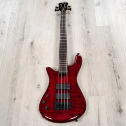 Spector Bantam 4 4-String Left-Handed Bass, EMG Pickups, Rosewood Fretboard, Black Cherry -Musical Instrument Store 20230306 dsc04637 1