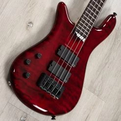Spector Bantam 4 4-String Left-Handed Bass, EMG Pickups, Rosewood Fretboard, Black Cherry -Musical Instrument Store 20230306 dsc04645 1