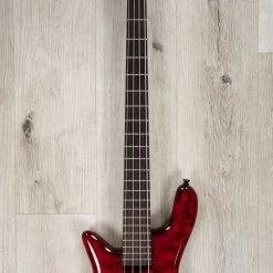 Spector Bantam 4 4-String Left-Handed Bass, EMG Pickups, Rosewood Fretboard, Black Cherry -Musical Instrument Store 20230306 dsc04647 1