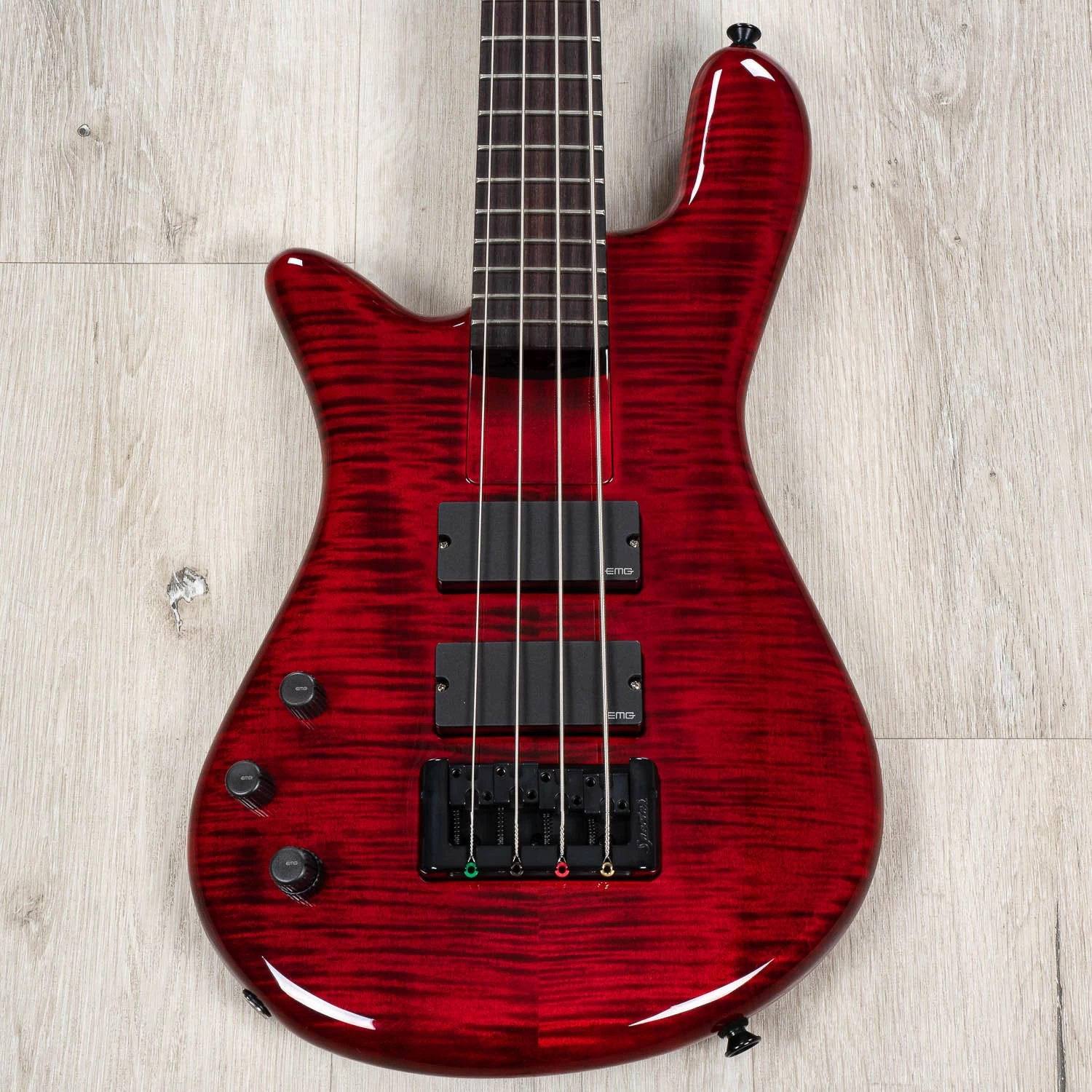 Spector Bantam 4 Left-Handed Bass, EMG Pickups, Rosewood Fretboard, Black Cherry 3 Spector Bantam 4 Left-Handed Bass, EMG Pickups, Rosewood Fretboard, Black Cherry