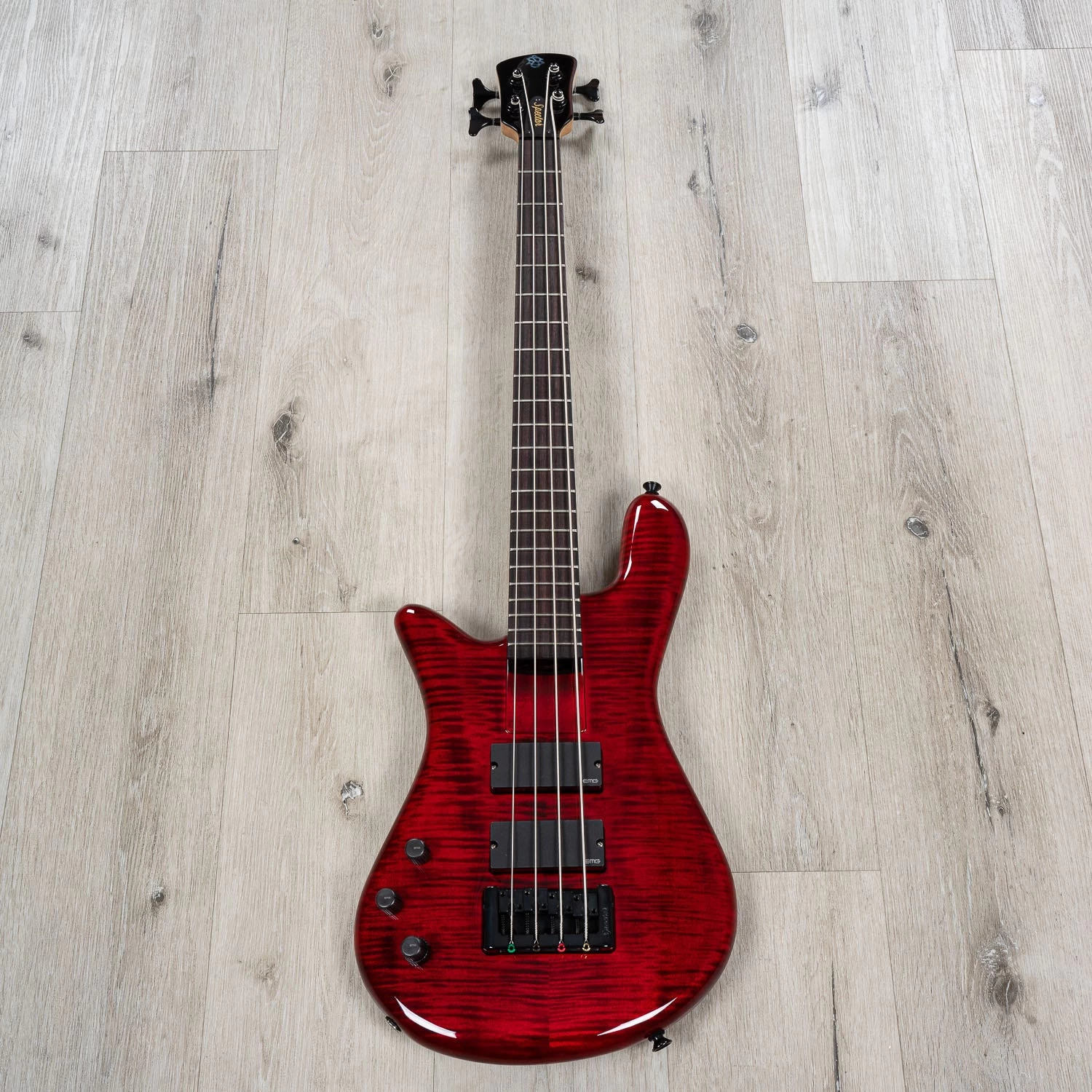 Spector Bantam 4 Left-Handed Bass, EMG Pickups, Rosewood Fretboard, Black Cherry 5 Spector Bantam 4 Left-Handed Bass, EMG Pickups, Rosewood Fretboard, Black Cherry - Image 3