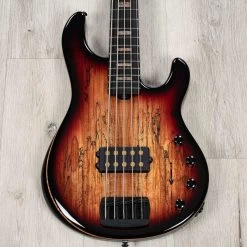 Ernie Ball Music Man 35th Anniversary SR5 StingRay 5-String Bass, Spalted Sunburst