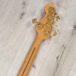 Fender MonoNeon Jazz Bass V 5-String, Roasted Maple, Neon Yellow -Musical Instrument Store 20230427 20230427 dsc08757