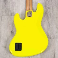 Fender MonoNeon Jazz Bass V 5-String, Roasted Maple, Neon Yellow -Musical Instrument Store 20230427 20230427 dsc08764