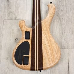 Mayones Viking 5 5-String Bass, Ebony Fretboard, Transparent Dirty Ash Fade Up Blue Matt -Musical Instrument Store 20230503 dsc00488