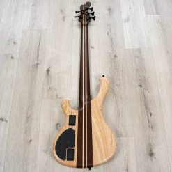 Mayones Viking 5 5-String Bass, Ebony Fretboard, Transparent Dirty Ash Fade Up Blue Matt -Musical Instrument Store 20230503 dsc00489