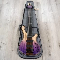 Mayones Viking 6 6-String Bass, Ebony Fingerboard, Transparent Dirty Ash Fade Up Violet Matt -Musical Instrument Store 20230508 dsc01960