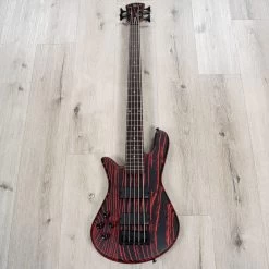 Spector NS Pulse 5 Multi-Scale 5-String Left-Handed Bass, Macassar Ebony Fretboard, Cinder Red -Musical Instrument Store 20230512 dsc03020