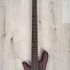 Spector NS Pulse 5 Multi-Scale 5-String Left-Handed Bass, Macassar Ebony Fretboard, Cinder Red -Musical Instrument Store 20230512 dsc03026