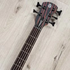 Spector NS Pulse 5 Multi-Scale 5-String Left-Handed Bass, Macassar Ebony Fretboard, Cinder Red -Musical Instrument Store 20230512 dsc03031