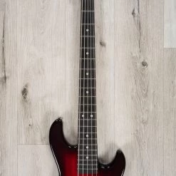 G&L USA Custom Shop CLF Research L-1000 5-String Bass, Ebony Fretboard, 3A Flame Maple, Redburst -Musical Instrument Store 20230522 dsc05559 3