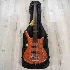 Warwick Teambuilt Pro Series Corvette Bubinga 5-String Bass, Natural Transparent Satin -Musical Instrument Store 20230523 20230523 dsc06133 1