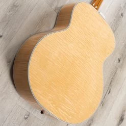 Guild Guitars F-55E Jumbo Acoustic-Electric Guitar, Flame Maple Back & Sides, Natural -Musical Instrument Store 20230531 dsc07904