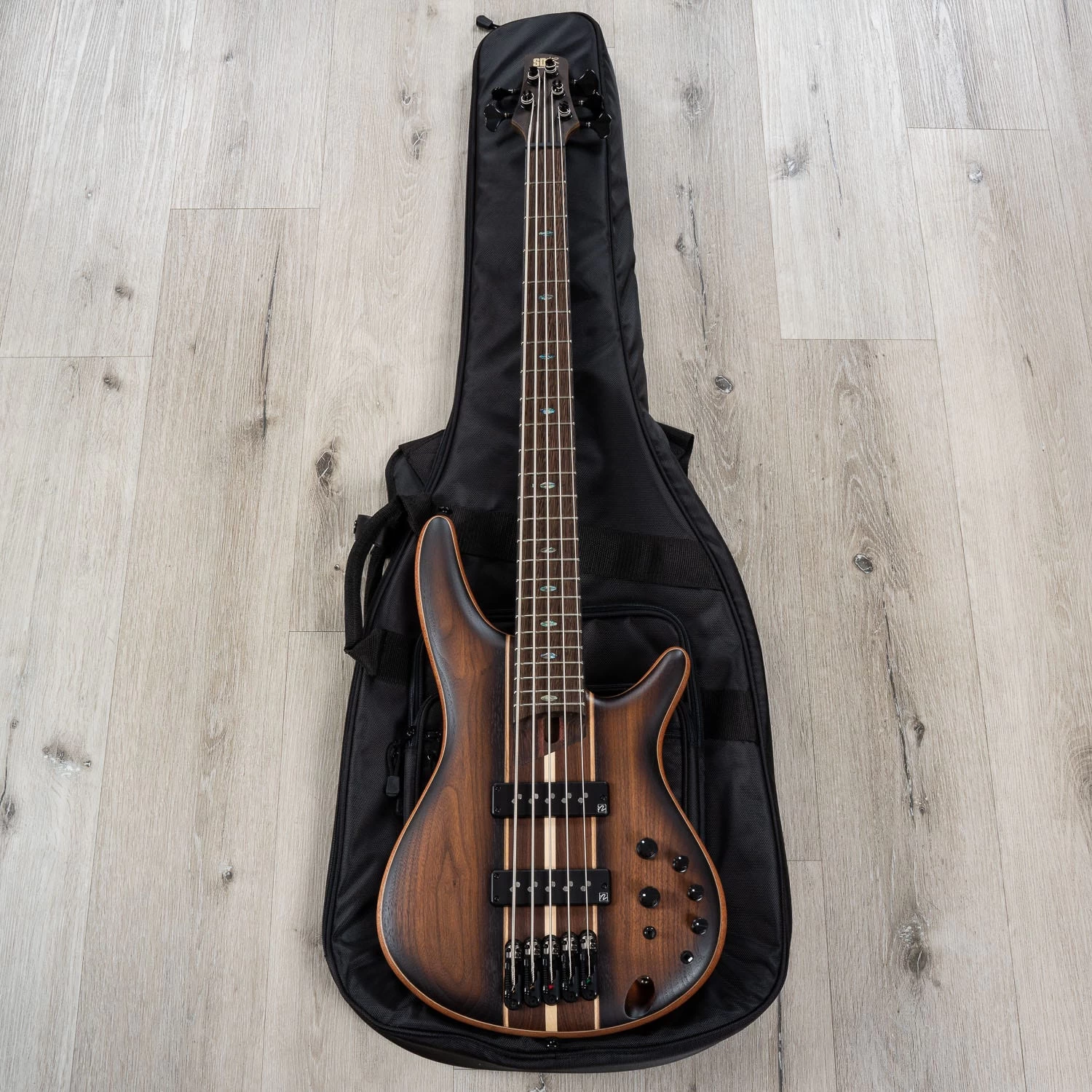 Ibanez SR1355B SR Premium 5-String Bass, Panga Panga Fretboard, Dual Mocha Burst Flat 13 Ibanez SR1355B SR Premium 5-String Bass, Panga Panga Fretboard, Dual Mocha Burst Flat - Image 11