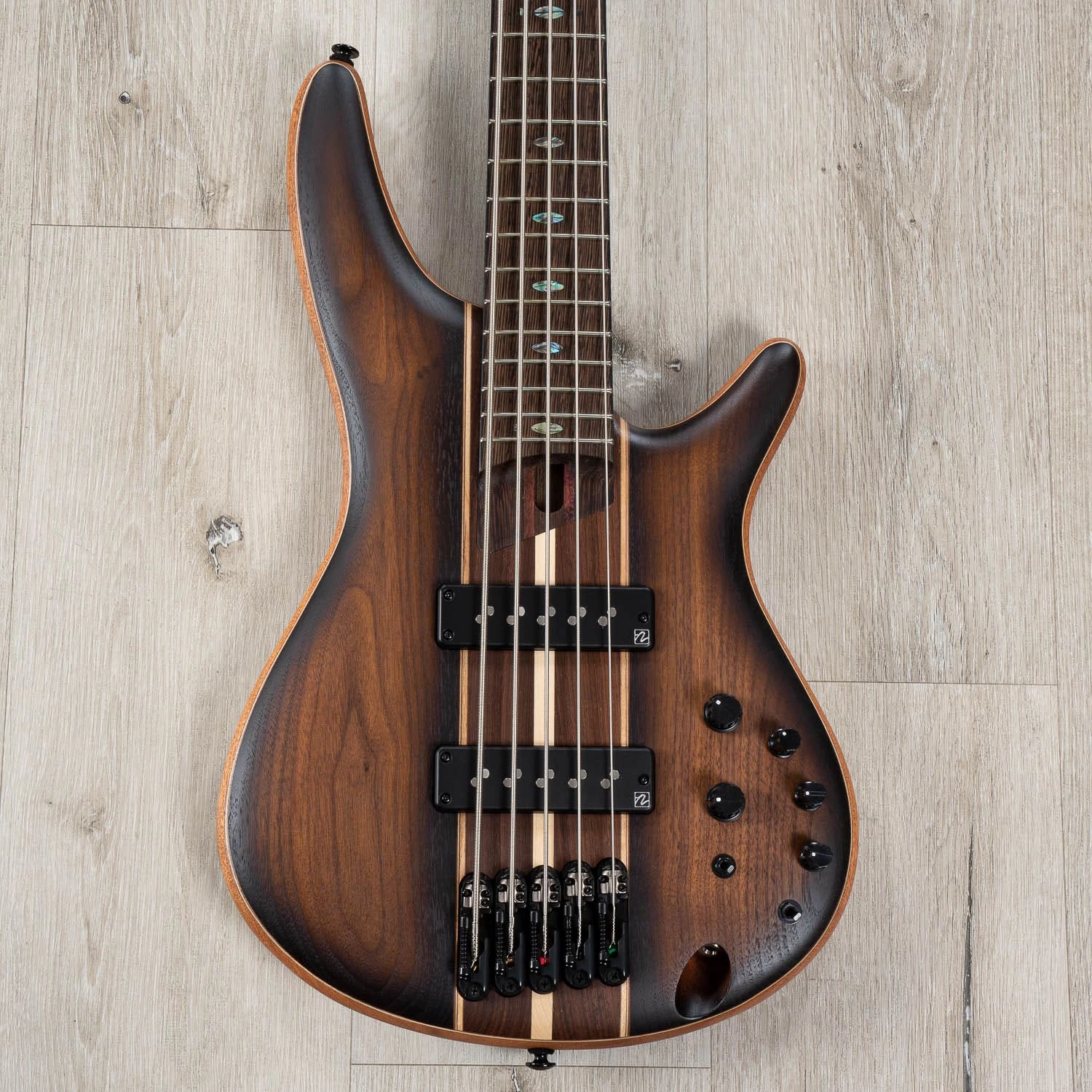Ibanez SR1355B SR Premium 5-String Bass, Panga Panga Fretboard, Dual Mocha Burst Flat 3 Ibanez SR1355B SR Premium 5-String Bass, Panga Panga Fretboard, Dual Mocha Burst Flat