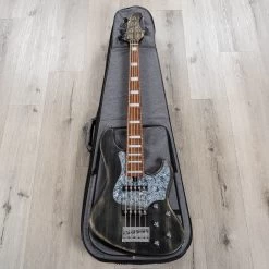 Mayones Jabba Hadrien Feraud HF5 5-String Bass, Pau Ferro Fretboard, Antique Black Satine -Musical Instrument Store 20230620 dsc01475