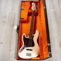 Fender American Vintage II 1966 Left-Hand Jazz Bass, Rosewood Fretboard, Olympic White -Musical Instrument Store 20230706 dsc01395