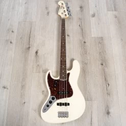 Fender American Vintage II 1966 Left-Hand Jazz Bass, Rosewood Fretboard, Olympic White -Musical Instrument Store 20230706 dsc01404