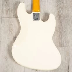Fender American Vintage II 1966 Left-Hand Jazz Bass, Rosewood Fretboard, Olympic White -Musical Instrument Store 20230706 dsc01421