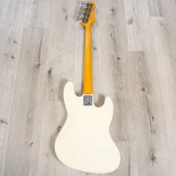 Fender American Vintage II 1966 Left-Hand Jazz Bass, Rosewood Fretboard, Olympic White -Musical Instrument Store 20230706 dsc01423