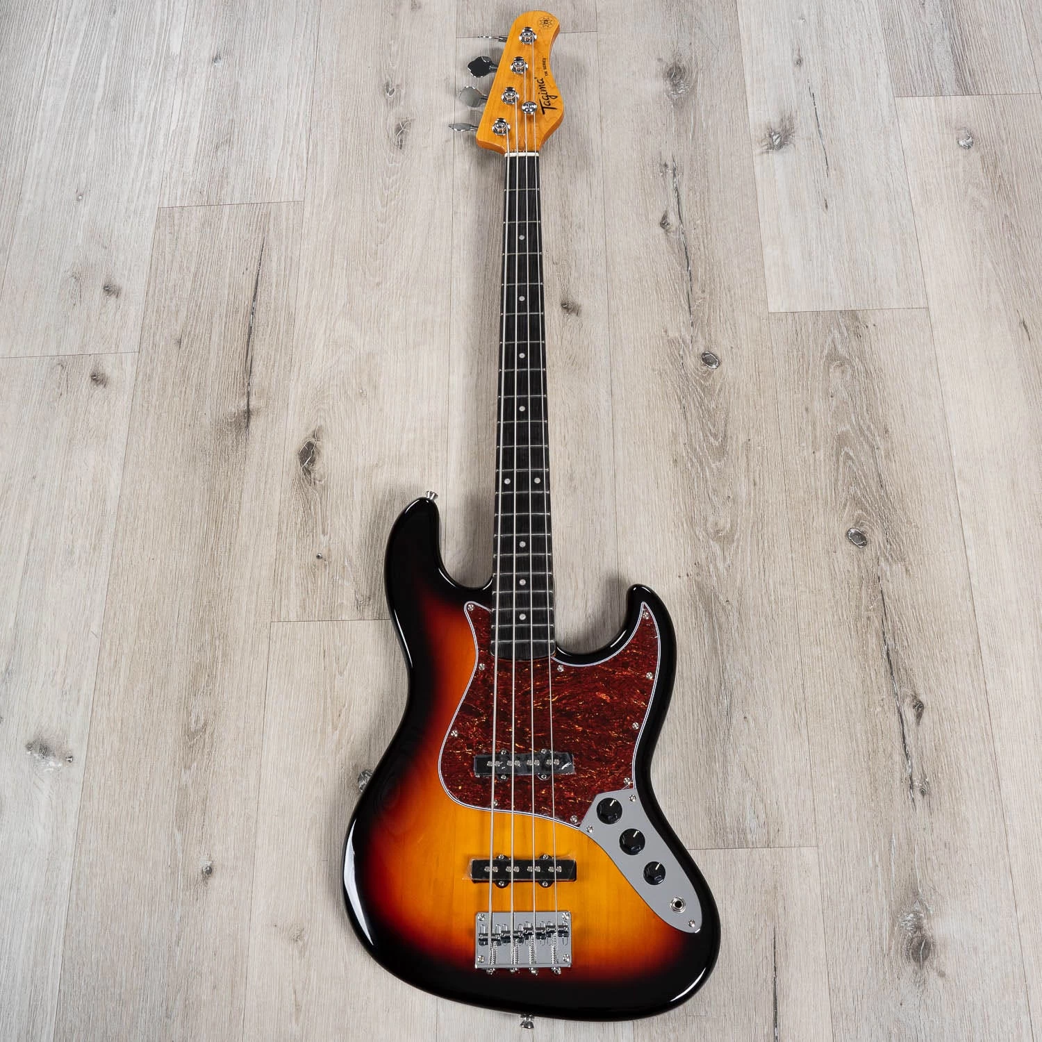 Tagima TW-73 Bass, Technical Wood Fretboard, Tortoise Pickguard, Sunburst 5 Tagima TW-73 Bass, Technical Wood Fretboard, Tortoise Pickguard, Sunburst - Image 3