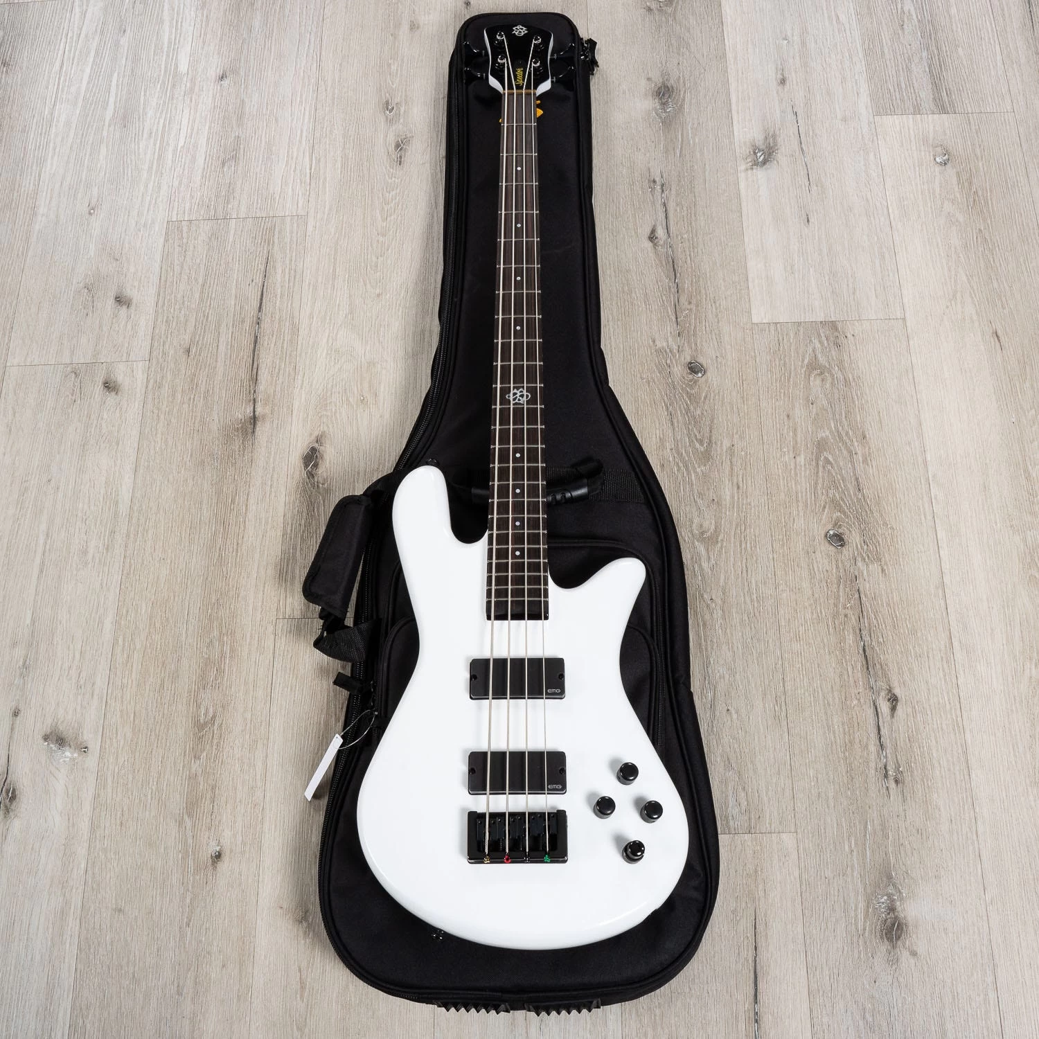 Spector NS Ethos 4 HP Bass, Ebony Fretboard, White Sparkle Gloss 12 Spector NS Ethos 4 HP Bass, Ebony Fretboard, White Sparkle Gloss - Image 10
