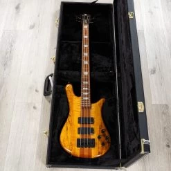 Spector USA NS-2 Bass, Roasted Maple Fretboard, Curly Maple Top Over Swamp Ash, Trans Amber -Musical Instrument Store 20231010 dsc09951