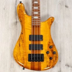 Spector USA NS-2 Bass, Roasted Maple Fretboard, Curly Maple Top Over Swamp Ash, Trans Amber