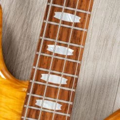 Spector USA NS-2 Bass, Roasted Maple Fretboard, Curly Maple Top Over Swamp Ash, Trans Amber -Musical Instrument Store 20231010 dsc09960