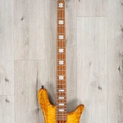 Spector USA NS-2 Bass, Roasted Maple Fretboard, Curly Maple Top Over Swamp Ash, Trans Amber -Musical Instrument Store 20231010 dsc09961