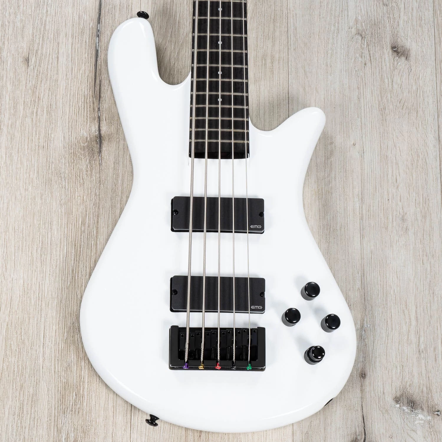 Spector NS Ethos 5 HP 5-String Bass, Ebony Fretboard, EMG 40DC, White Sparkle Gloss (B-STOCK) 3 Spector NS Ethos 5 HP 5-String Bass, Ebony Fretboard, EMG 40DC, White Sparkle Gloss (B-STOCK)