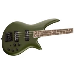 Jackson X Series Spectra Bass SBX IV, Laurel Fretboard, Matte Army Drab -Musical Instrument Store 2919904520 4