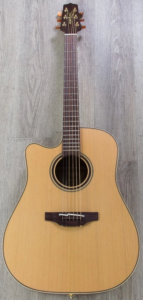 Takamine P3DC Left-Handed Dreadnought Acoustic-Electric Guitar, Natural, Rosewood Board 5 Takamine P3DC Left-Handed Dreadnought Acoustic-Electric Guitar, Natural, Rosewood Board - Image 3