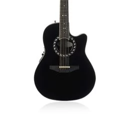 Ovation 2751AX-5 Standard Balladeer 12-String Deep Contour Acoustic-Electric Guitar - Black