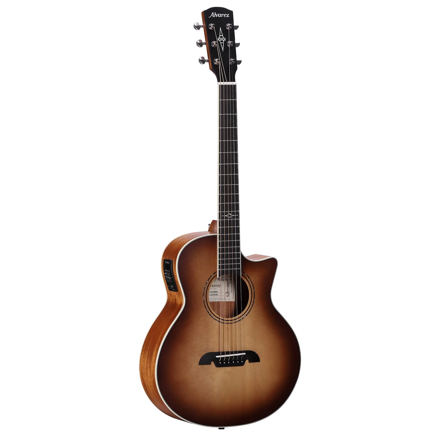 Alvarez LJ2CESHB Artist Series Little Jumbo Travel Acoustic Electric Guitar, Shadowburst 5 Alvarez LJ2CESHB Artist Series Little Jumbo Travel Acoustic Electric Guitar, Shadowburst - Image 3