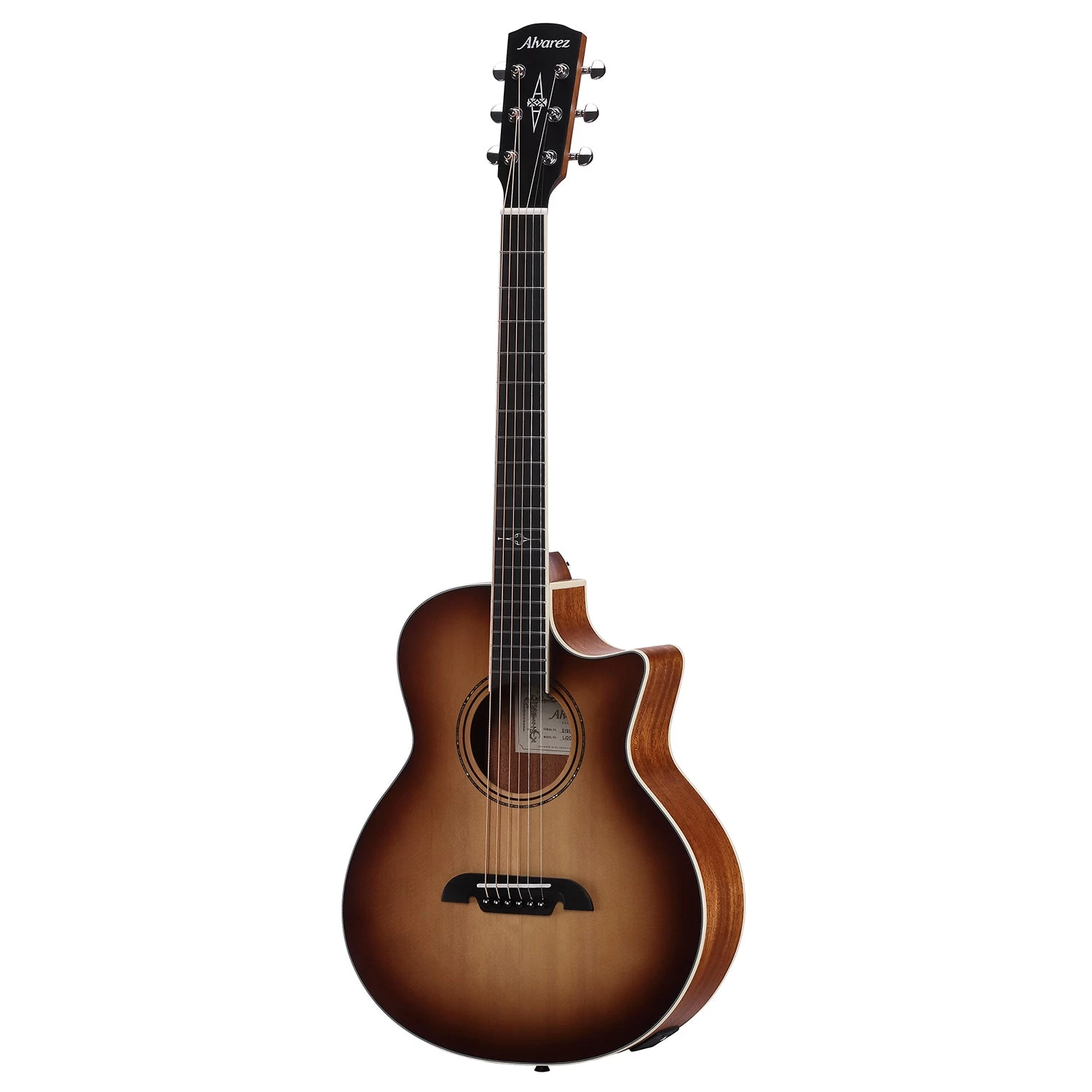 Alvarez LJ2CESHB Artist Series Little Jumbo Travel Acoustic Electric Guitar, Shadowburst 4 Alvarez LJ2CESHB Artist Series Little Jumbo Travel Acoustic Electric Guitar, Shadowburst - Image 2