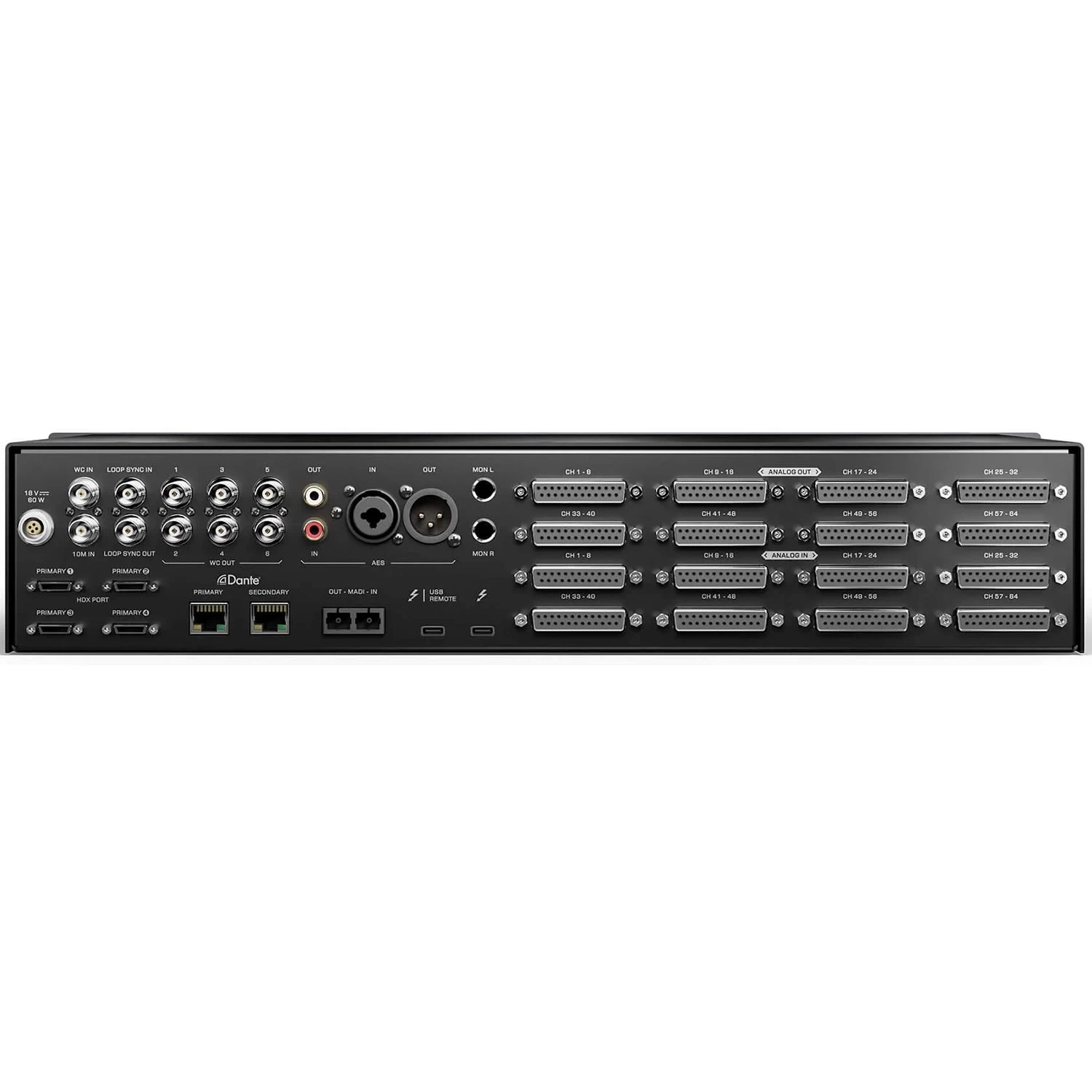 Antelope Audio Galaxy 64 Synergy Core 2U Rack Thunderbolt Audio Interface, Dante / HDX Connectivity 5 Antelope Audio Galaxy 64 Synergy Core 2U Rack Thunderbolt Audio Interface, Dante / HDX Connectivity - Image 3