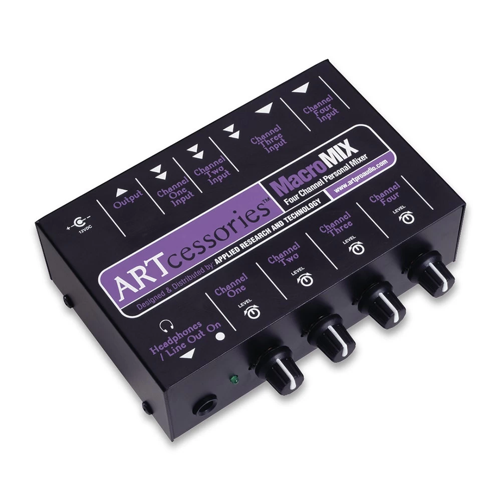 ART MacroMIX Compact 4-Channel Personal Mixer (B-STOCK) 3 ART MacroMIX Compact 4-Channel Personal Mixer (B-STOCK)