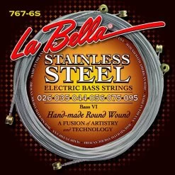 La Bella 767-6S Bass VI Strings, 6-String, SS Round Wound (26-95)