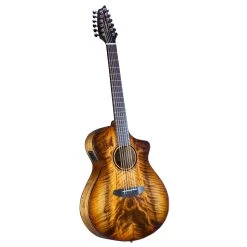 Breedlove Pursuit Exotic S Concert Amber 12-String CE Acoustic Guitar, Myrtlewood -Musical Instrument Store blv pscn49xcemymy 3