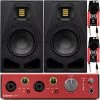 Adam A7V 7-Inch Active Studio Monitor Speaker Pair W/ Focusrite Clarett+ 2Pre & Cables -Musical Instrument Store bu adam a7v 2