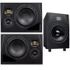 Pair Of ADAM Audio A8H 8'' Studio Recording Monitor Speakers W/ SUB12 Subwoofer