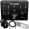M-Audio Air 192-8 Home Recording Bundle W/ Mic + Headphones + Cable