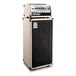 Ampeg Micro VR 200-Watt Bass Amp Head W/ Matching SVT-210AV Cab, Limited Edition White -Musical Instrument Store bu apg micro vr w stack 2