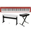 Casio CDP-S160 88-Key Red Digital Piano W/ Furniture Stand & Bench 1 Casio CDP-S160 88-Key Red Digital Piano W/ Furniture Stand & Bench -Musical Instrument Store bu casio cdp s160 r cs46 mb