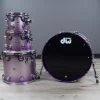 DW Drum Workshop Collectors Series 4-Piece Drum Kit Shell Pack, Lacquer Specialty Lavender Glitz -Musical Instrument Store bu dw cs 4p lavgltz 1